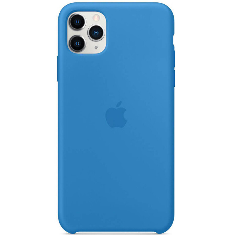 Чохол Silicone case (AAA) для Apple iPhone 11 Pro Max (6.5") (Синій / Surf Blue)