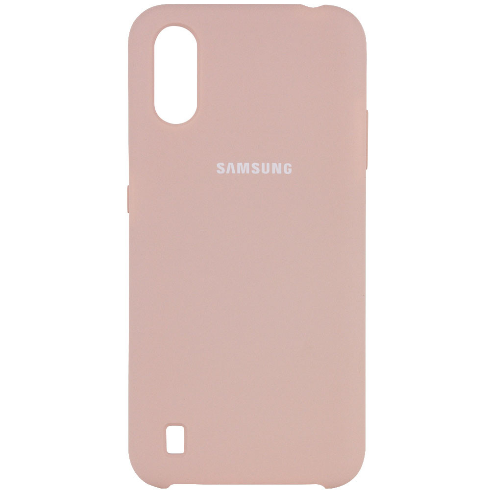 Чехол Silicone Cover (AA) для Samsung Galaxy A01 (Розовый / Pink Sand)