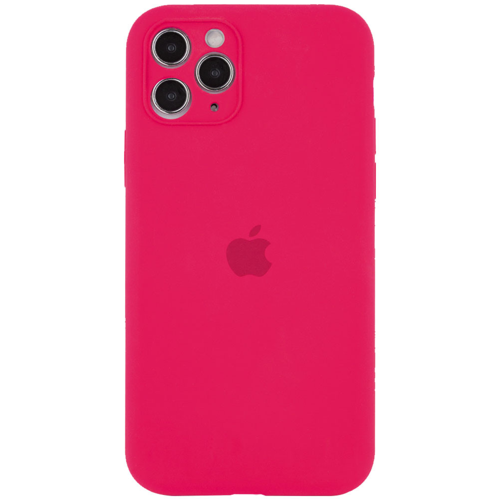 Чохол Silicone Case Full Camera Protective (АА) для Apple iPhone 11 Pro (5.8") (Червоний / Rose Red)