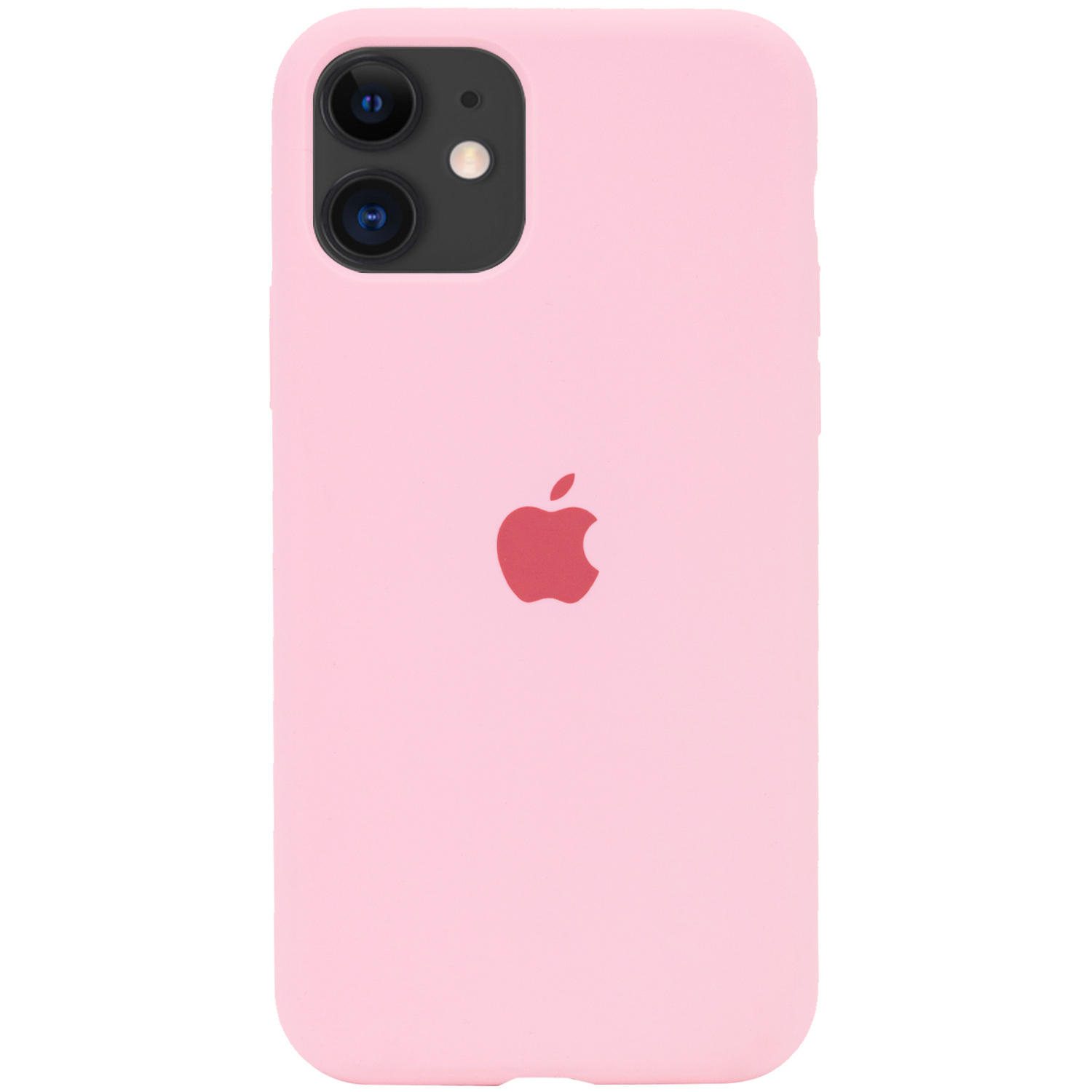 Чехол Silicone Case Full Protective (AA) для Apple iPhone 11 (6.1") (Розовый / Light pink)