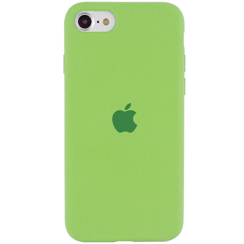 Чехол Silicone Case Full Protective (AA) для Apple iPhone SE (2020) (Мятный / Mint)