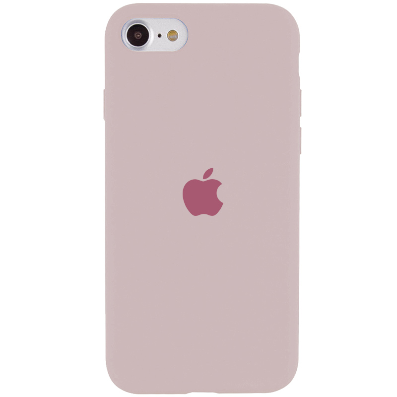 Чехол Silicone Case Full Protective (AA) для Apple iPhone SE (2022) (Серый / Lavender)