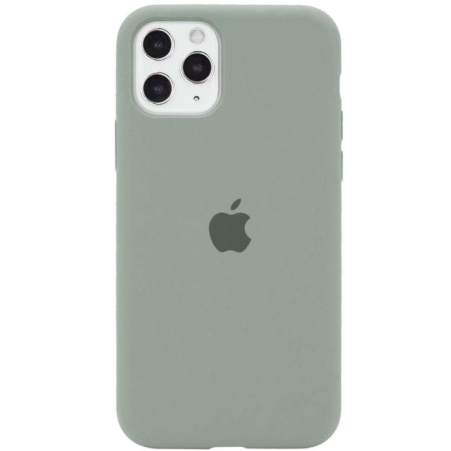 Чехол Silicone Case Full Protective (AA) для Apple iPhone 11 Pro Max (6.5") (Серый / Mist Blue)