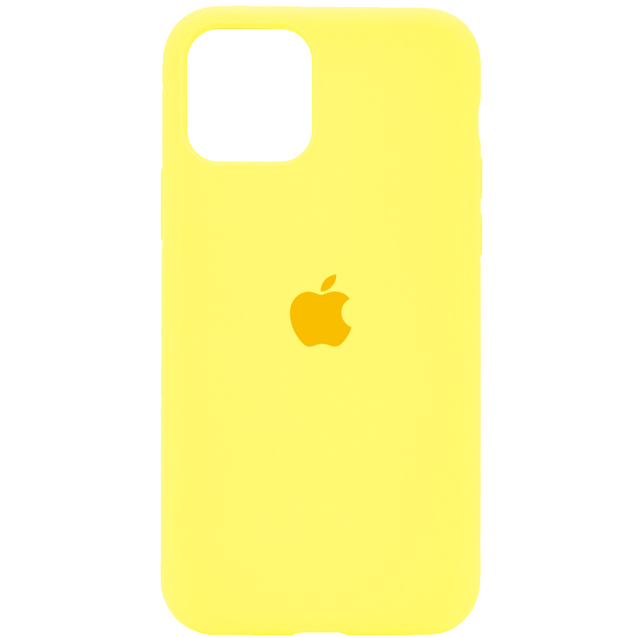 Чехол Silicone Case Full Protective (AA) для Apple iPhone 11 Pro Max (6.5") (Желтый / Yellow)