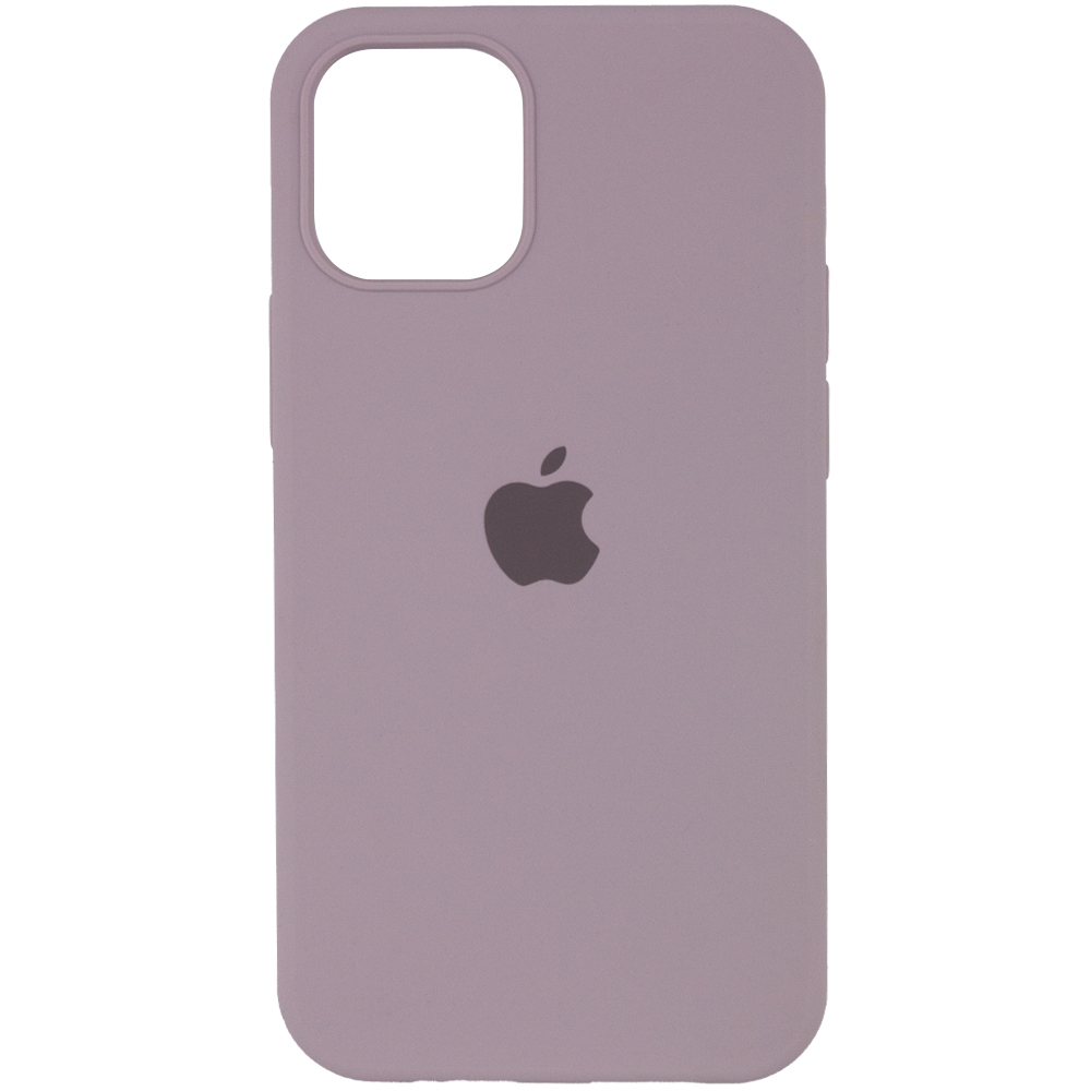 Чехол Silicone Case Full Protective (AA) для Apple iPhone 12 Pro / 12 (6.1") (Серый / Lavender)