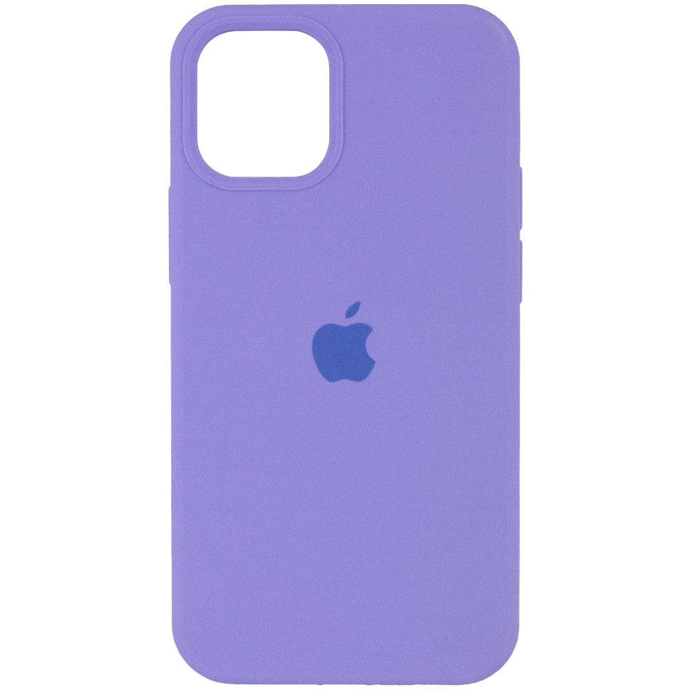 Чехол Silicone Case Full Protective (AA) для Apple iPhone 12 Pro / 12 (6.1") (Сиреневый / Dasheen)