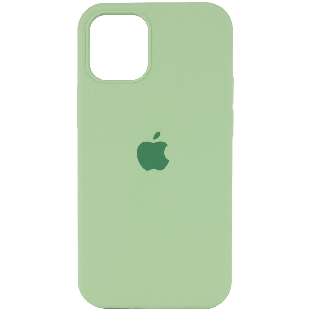 Чехол Silicone Case Full Protective (AA) для Apple iPhone 12 Pro Max (6.7") (Мятный / Mint)