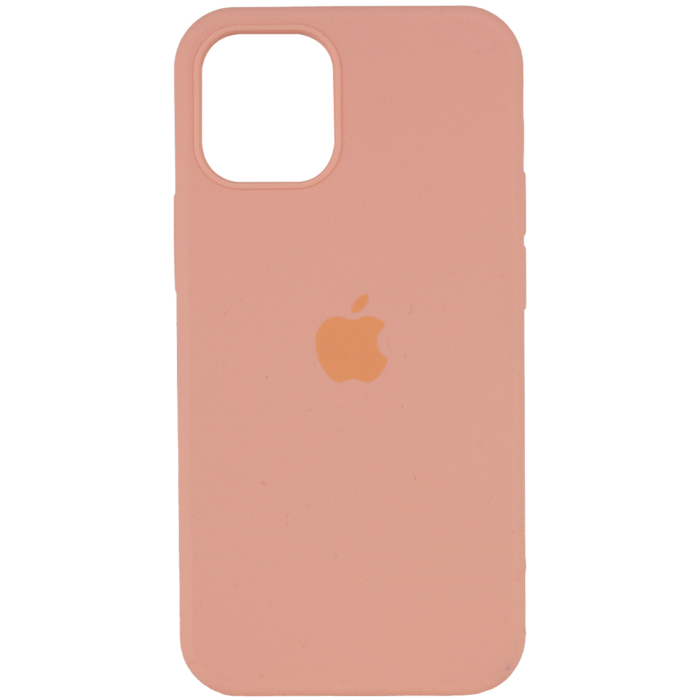 Чехол Silicone Case Full Protective (AA) для Apple iPhone 12 Pro Max (6.7") (Оранжевый / Grapefruit)