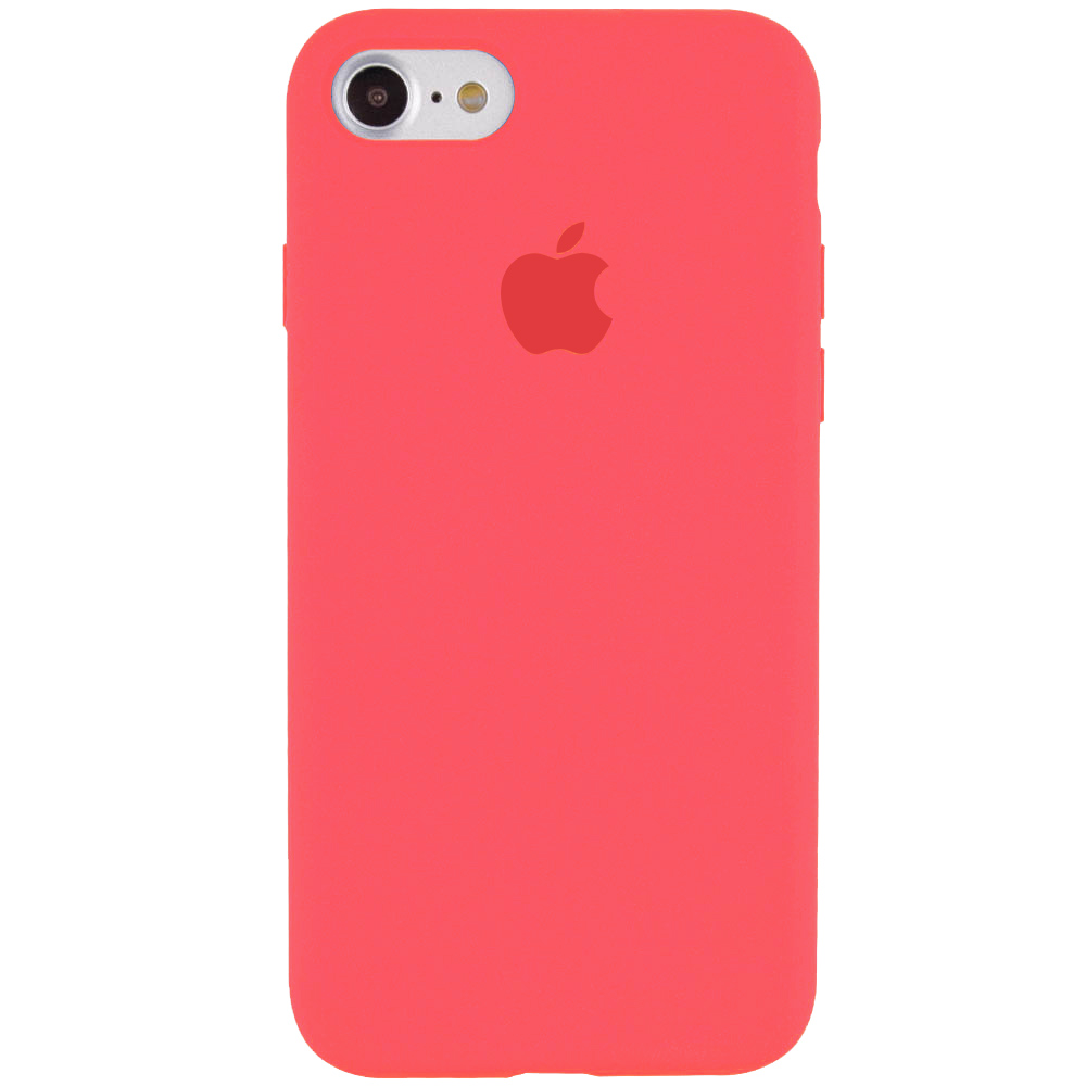 Чехол Silicone Case Full Protective (AA) для Apple iPhone 6/6s (4.7") (Арбузный / Watermelon red)