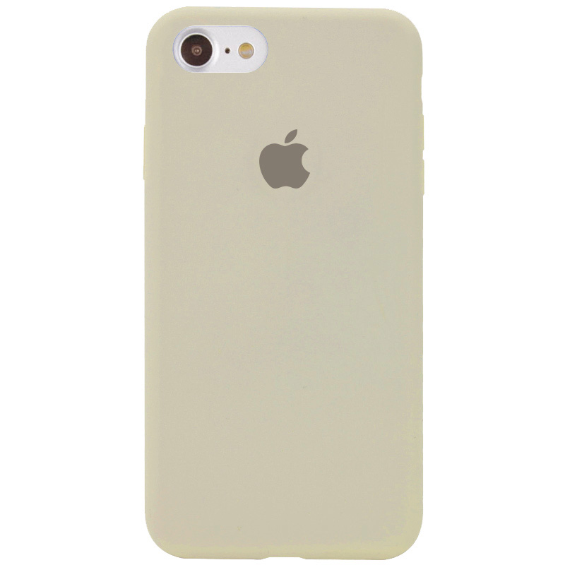 Чехол Silicone Case Full Protective (AA) для Apple iPhone 6/6s (4.7") (Бежевый / Antigue White)