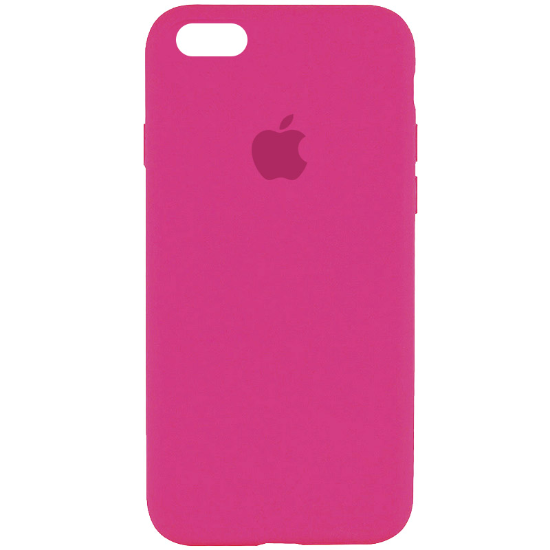 Чехол Silicone Case Full Protective (AA) для Apple iPhone 6/6s (4.7") (Малиновый / Dragon Fruit)