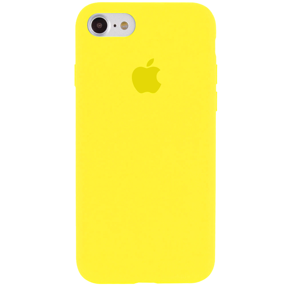 Чехол Silicone Case Full Protective (AA) для Apple iPhone 6/6s (4.7") (Желтый / Neon Yellow)