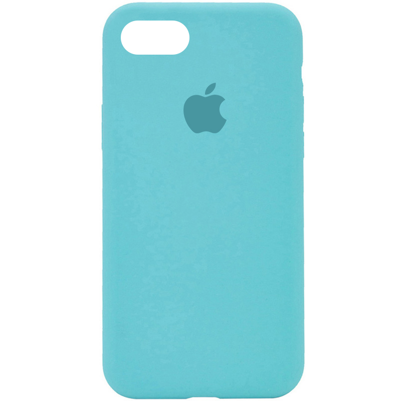 Чехол Silicone Case Full Protective (AA) для Apple iPhone 7 / 8 / SE (2020) (4.7") (Бирюзовый / Marine Green)