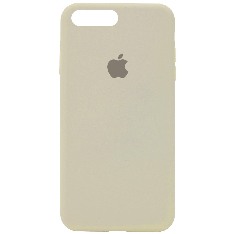 Чехол Silicone Case Full Protective (AA) для Apple iPhone 8 plus (5.5'') (Бежевый / Antigue White)