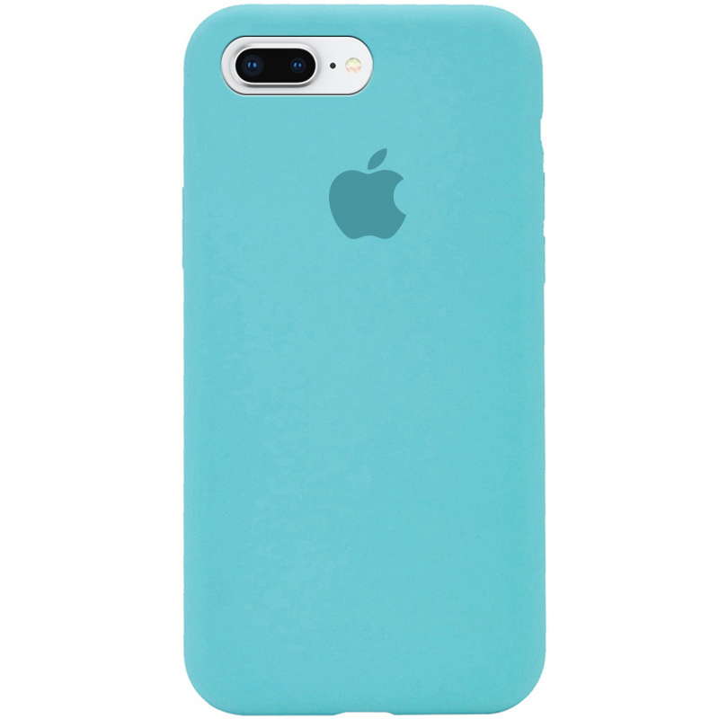 Чехол Silicone Case Full Protective (AA) для Apple iPhone 7 plus / 8 plus (5.5") (Бирюзовый / Marine Green)