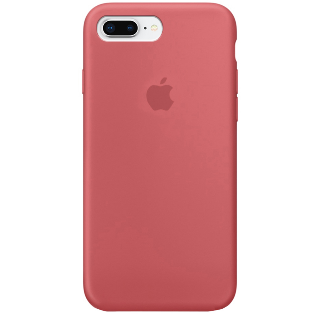 Чехол Silicone Case Full Protective (AA) для Apple iPhone 8 plus (5.5'') (Красный / Camellia)