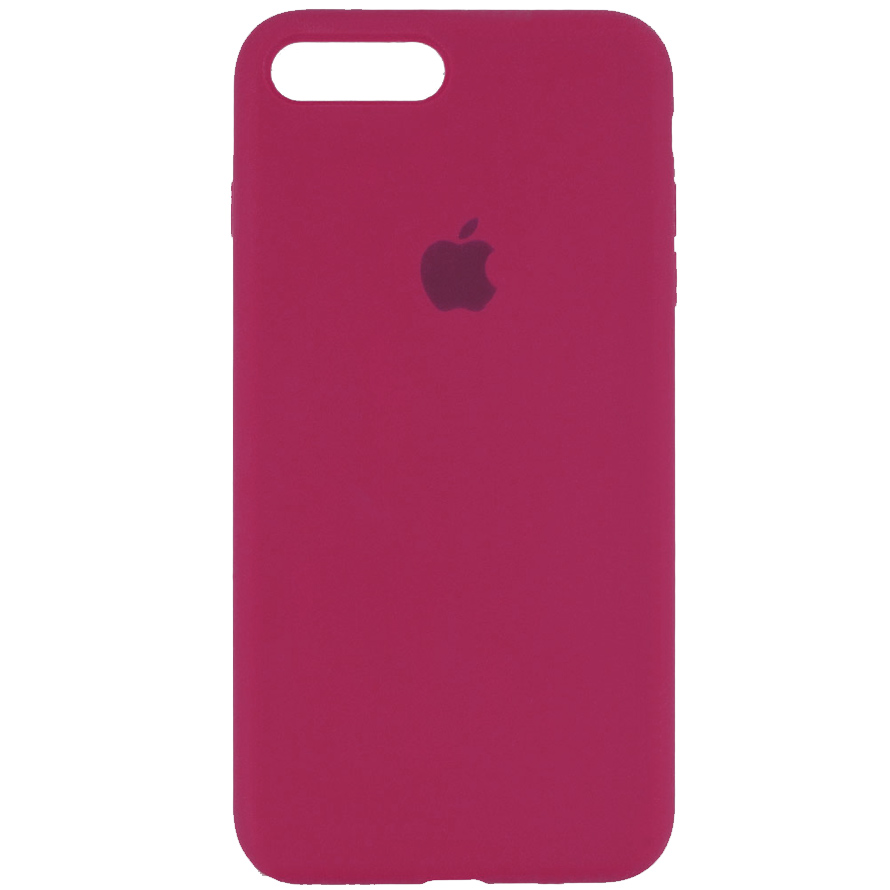 Чехол Silicone Case Full Protective (AA) для Apple iPhone 8 plus (5.5'') (Красный / Rose Red)