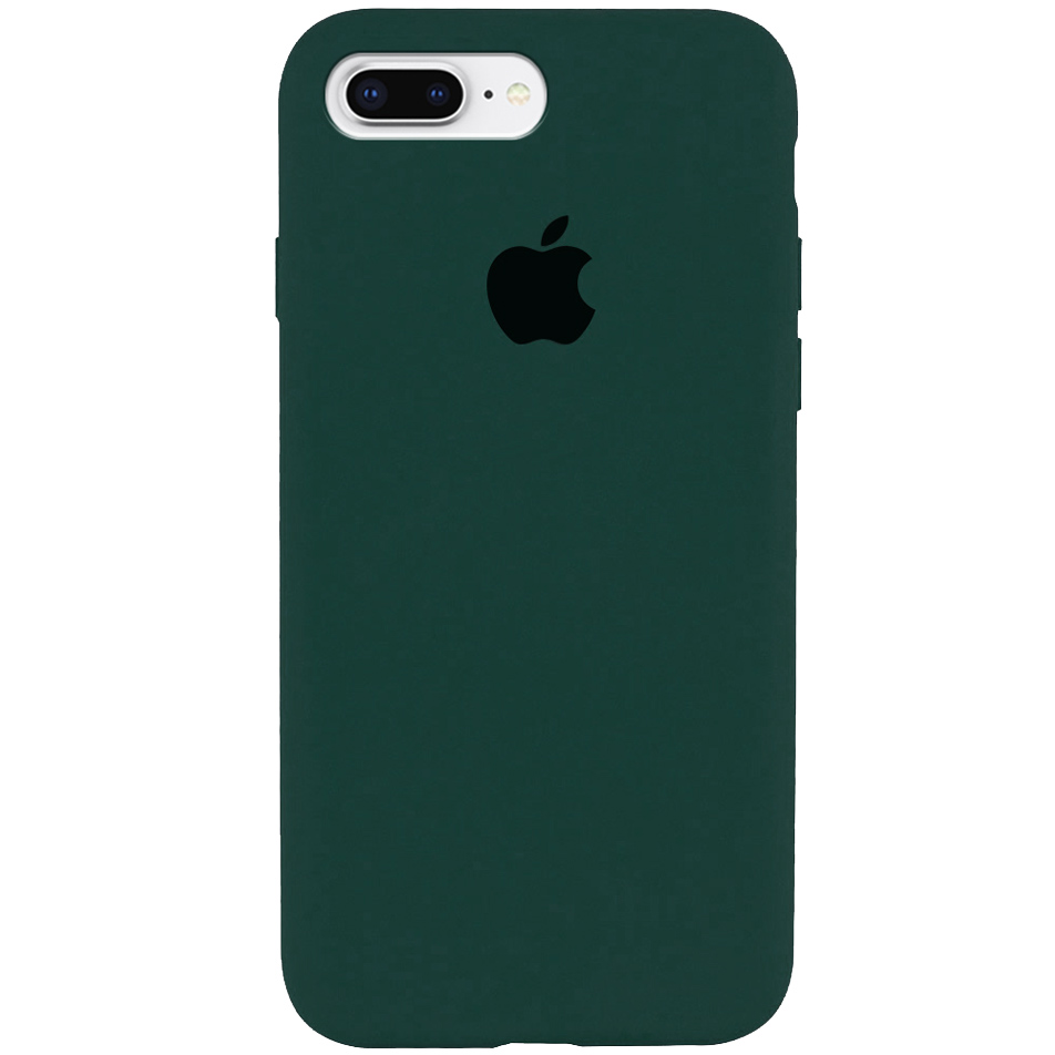 Чехол Silicone Case Full Protective (AA) для Apple iPhone 7 plus / 8 plus (5.5") (Зеленый / Forest green)