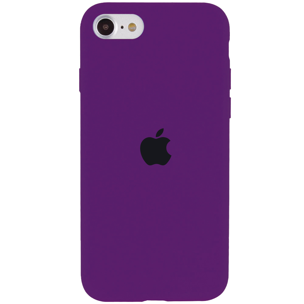 Чехол Silicone Case Full Protective (AA) для Apple iPhone SE (2022) (Фиолетовый / Ultra Violet)