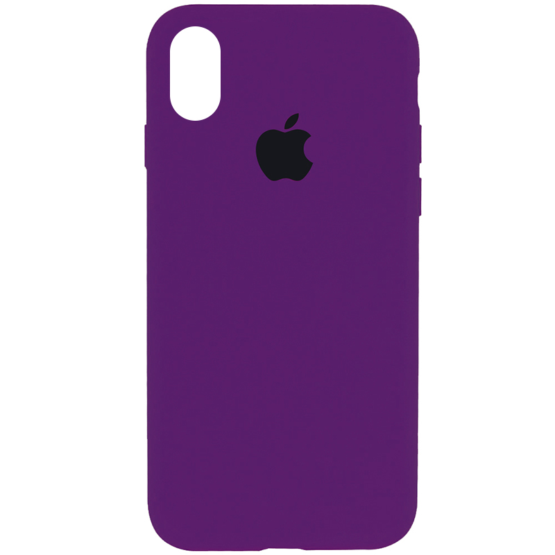 Чохол Silicone Case Full Protective (AA) для Apple iPhone X (5.8'') (Фіолетовий / Ultra Violet)