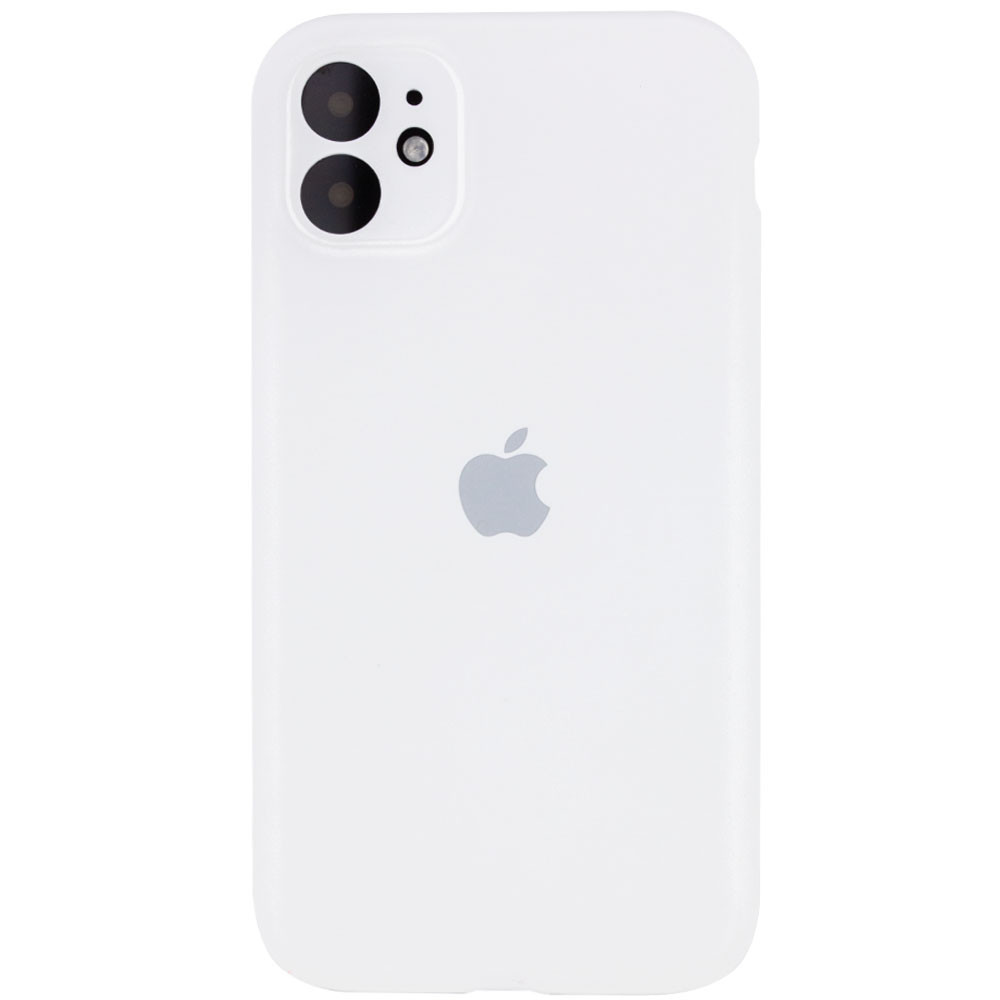 Чохол Silicone Case Full Camera Protective (АА) для Apple iPhone 11 (6.1") (Білий / White)