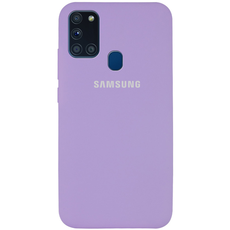 Чехол Silicone Cover Full Protective (AA) для Samsung Galaxy A21s (Сиреневый / Dasheen)