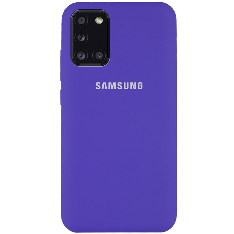 Чехол Silicone Cover Full Protective (AA) для Samsung Galaxy A31 (Фиолетовый / Purple)
