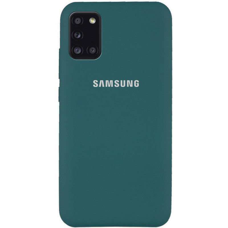 Чехол Silicone Cover Full Protective (AA) для Samsung Galaxy A31 (Зеленый / Pine green)