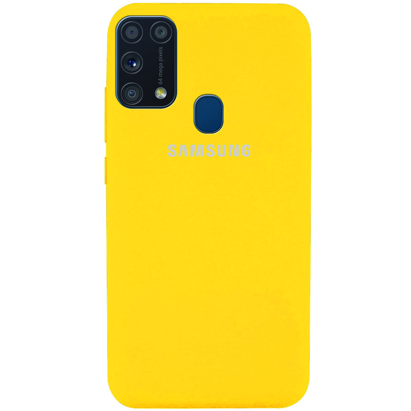 Чехол Silicone Cover Full Protective (AA) для Samsung Galaxy M31 (Желтый / Lemon)