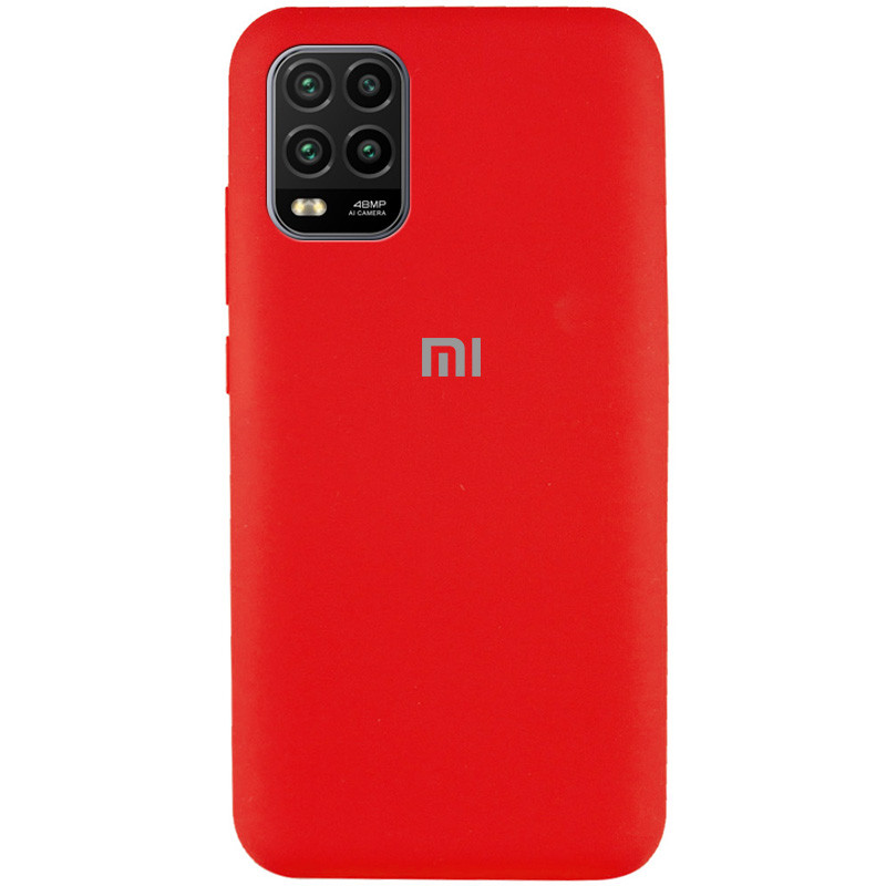 Чехол Silicone Cover Full Protective (AA) для Xiaomi Mi 10 Lite (Красный / Red)