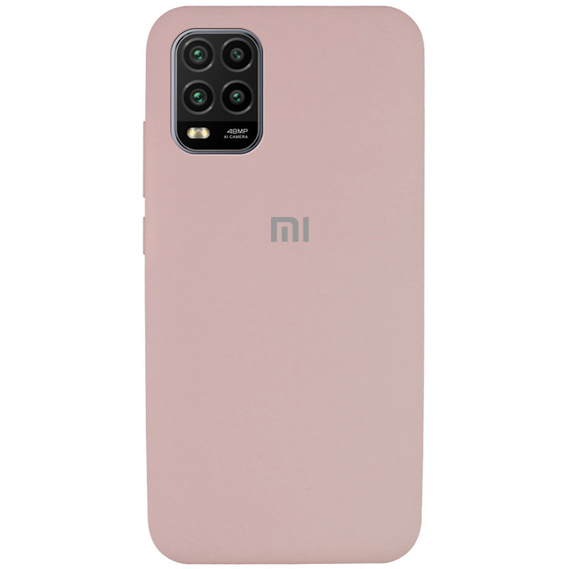 Чехол Silicone Cover Full Protective (AA) для Xiaomi Mi 10 Lite (Розовый / Pink Sand)