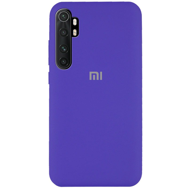 Чехол Silicone Cover Full Protective (AA) для Xiaomi Mi Note 10 Lite (Фиолетовый / Purple)