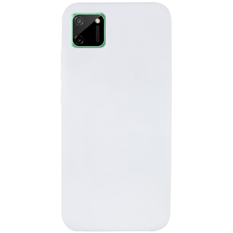 Чехол Silicone Cover Full without Logo (A) для Realme C11 (Белый / White)