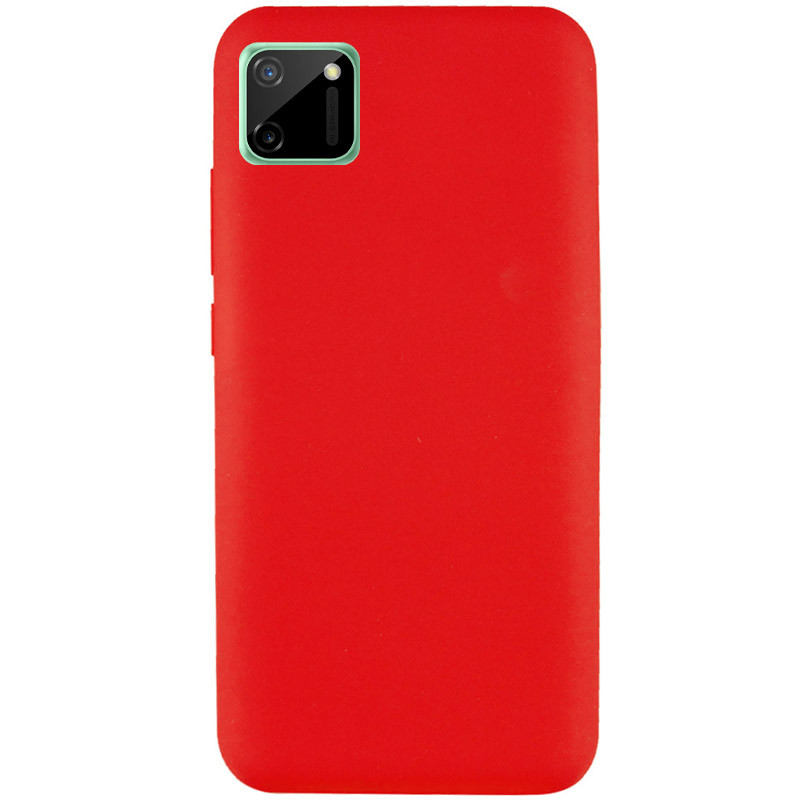 Чехол Silicone Cover Full without Logo (A) для Realme C11 (Красный / Red)