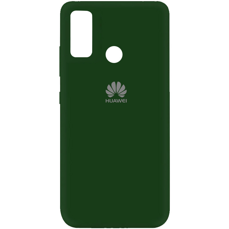 Чехол Silicone Cover My Color Full Protective (A) для Huawei P Smart (2020) (Зеленый / Dark green)