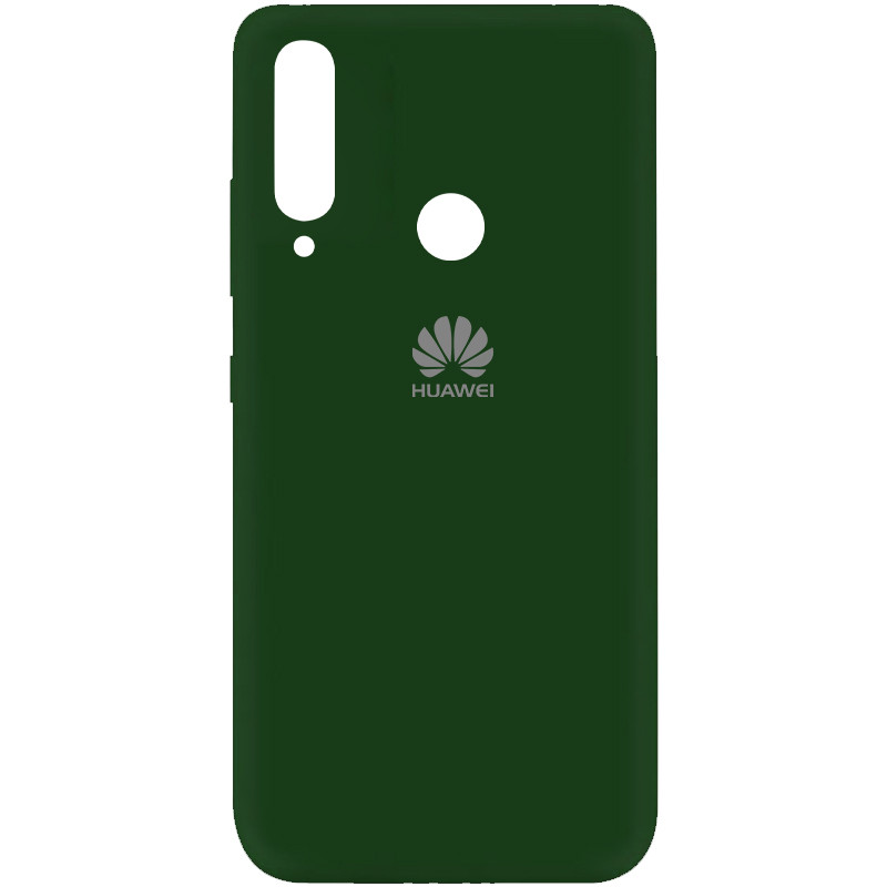 Чехол Silicone Cover My Color Full Protective (A) для Huawei Y6p (Зеленый / Dark green)