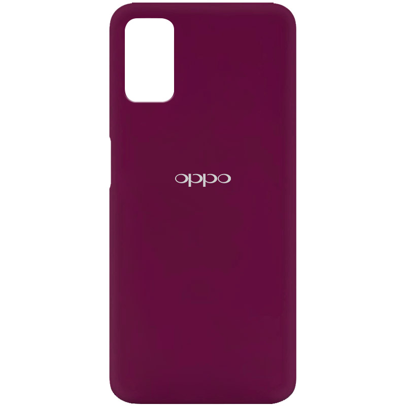 Чехол Silicone Cover My Color Full Protective (A) для Oppo A92 (Бордовый / Marsala)
