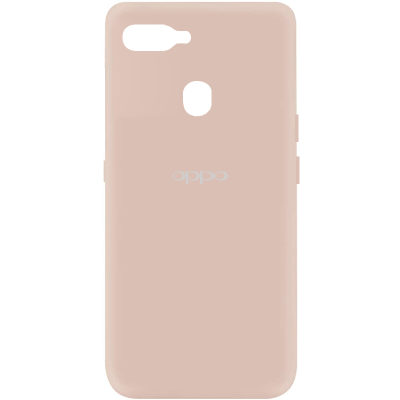 Чехол Silicone Cover My Color Full Protective (A) для Oppo A5s / Oppo A12 (Розовый / Pink Sand)