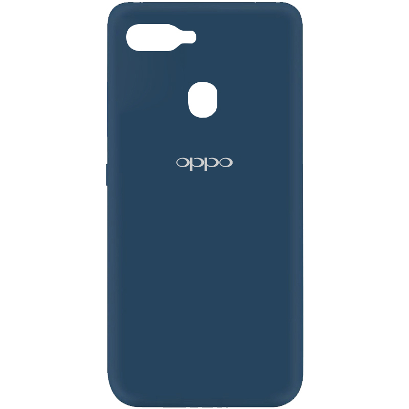Чехол Silicone Cover My Color Full Protective (A) для Oppo A5s / Oppo A12 (Синий / Navy blue)