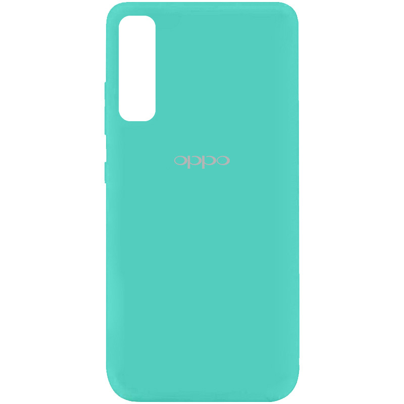 Чехол Silicone Cover My Color Full Protective (A) для Oppo Reno 3 Pro (Бирюзовый / Ocean Blue)