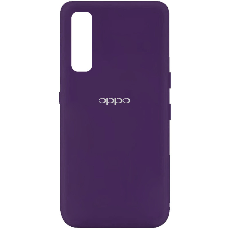 Чехол Silicone Cover My Color Full Protective (A) для Oppo Reno 3 Pro (Фиолетовый / Purple)