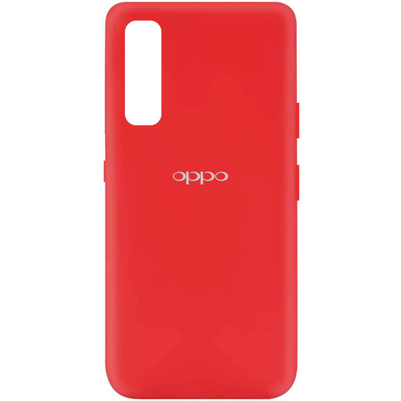 Чехол Silicone Cover My Color Full Protective (A) для Oppo Reno 3 Pro (Красный / Red)
