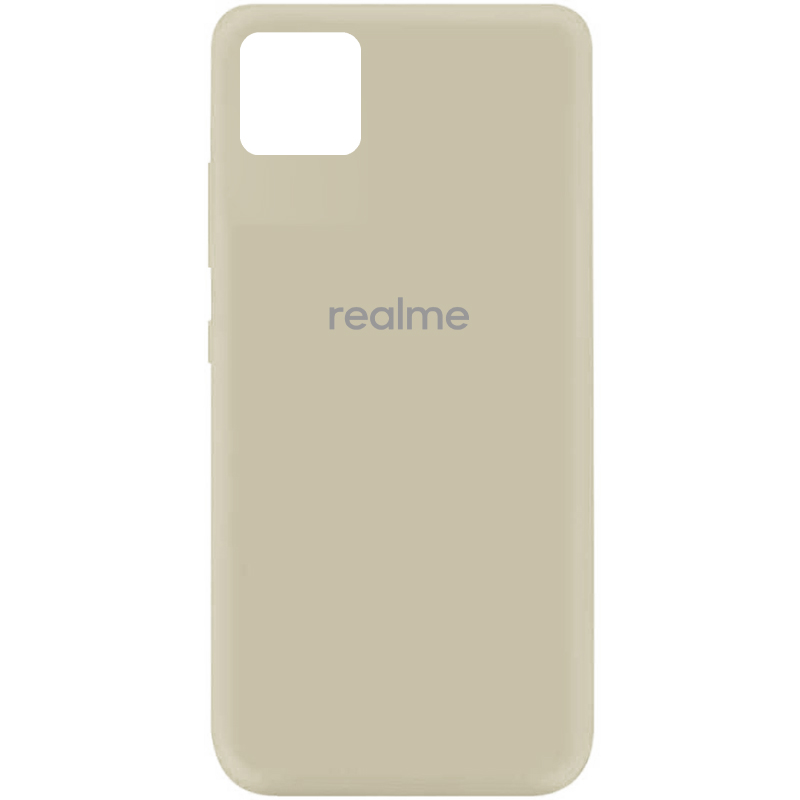 Чехол Silicone Cover My Color Full Protective (A) для Realme C11 (Бежевый / Antigue White)