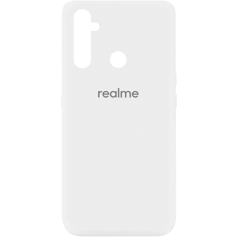 Чехол Silicone Cover My Color Full Protective (A) для Realme C3 / 5i (Белый / White)