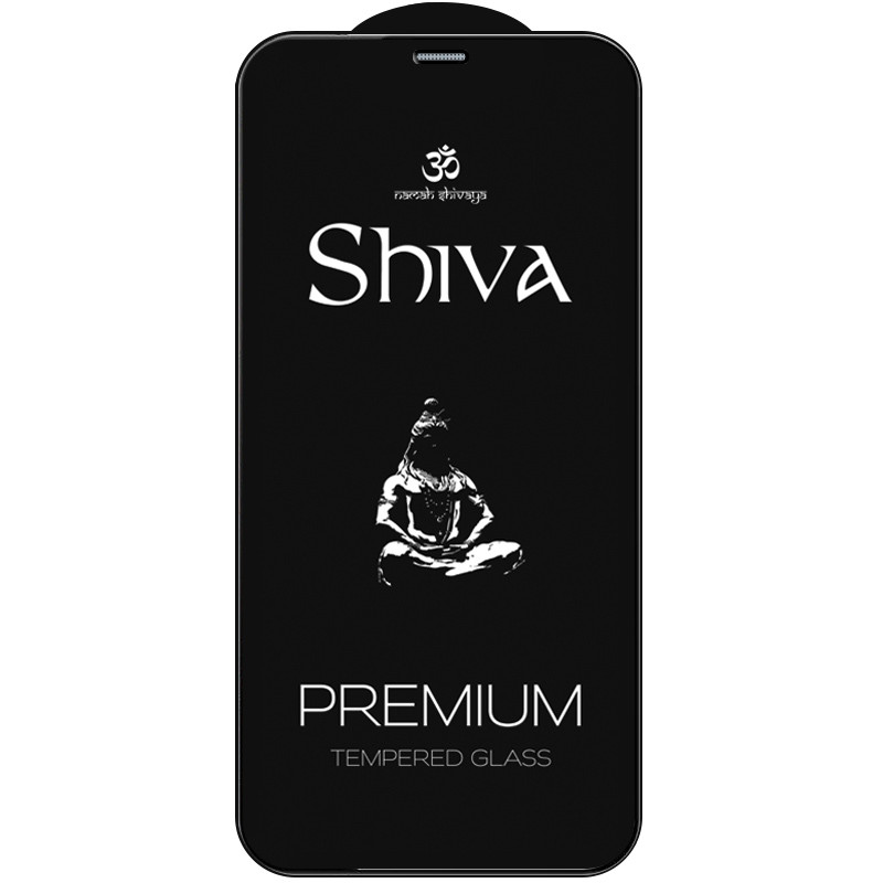 Защитное стекло Shiva (Full Cover) (тех.пак) для Apple iPhone 12 mini (5.4") (Черный)