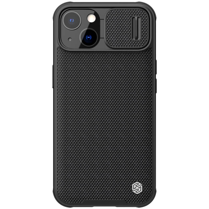 TPU+PC чехол Nillkin Textured Pro для Apple iPhone 13 (6.1") (Черный)