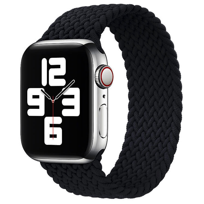 Ремінець Braided Solo Loop (AAA) для Apple watch 38mm/40mm 125mm (Чорний)