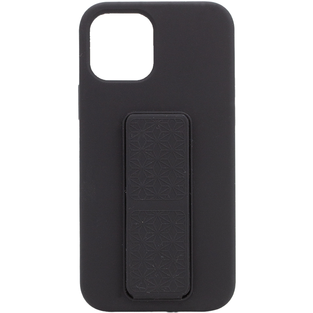 Чохол Silicone Case Hand Holder для Apple iPhone 12 Pro Max (Чорний / Black)