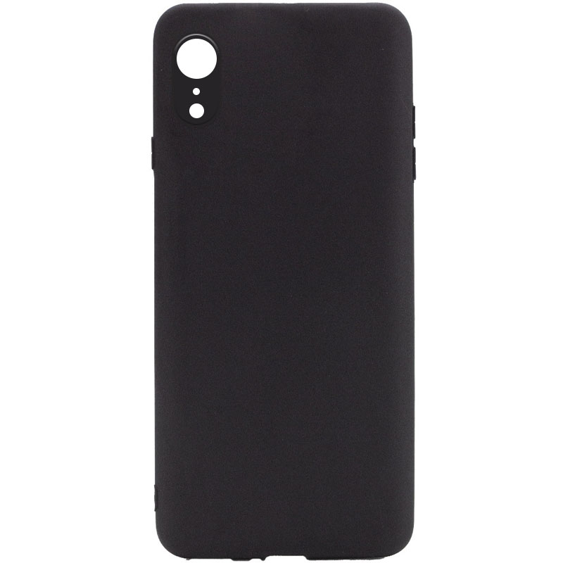 Силиконовый чехол Candy Full Camera для Apple iPhone XR (6.1") (Черный / Black)