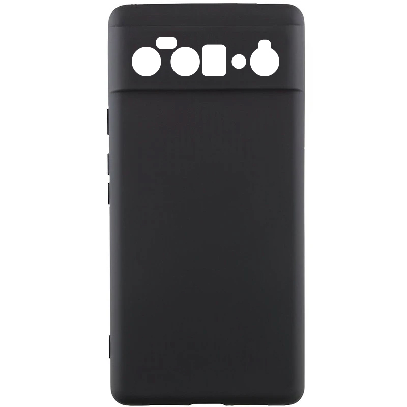 Чехол TPU GETMAN Liquid Silk Full Camera для Google Pixel 6 Pro (Черный / Black)